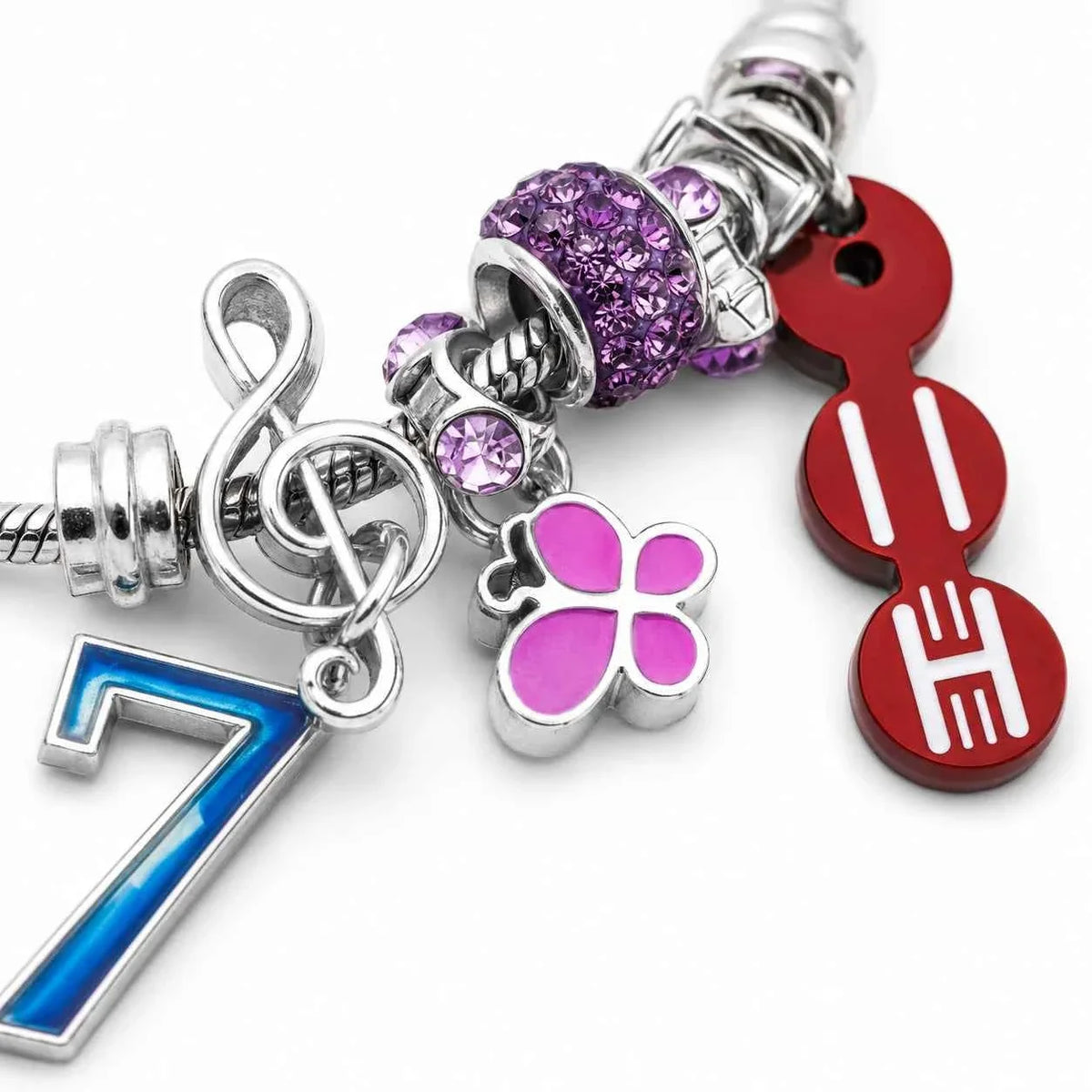 BTS-Inspired ARMY Fan Support Charm Bracelet