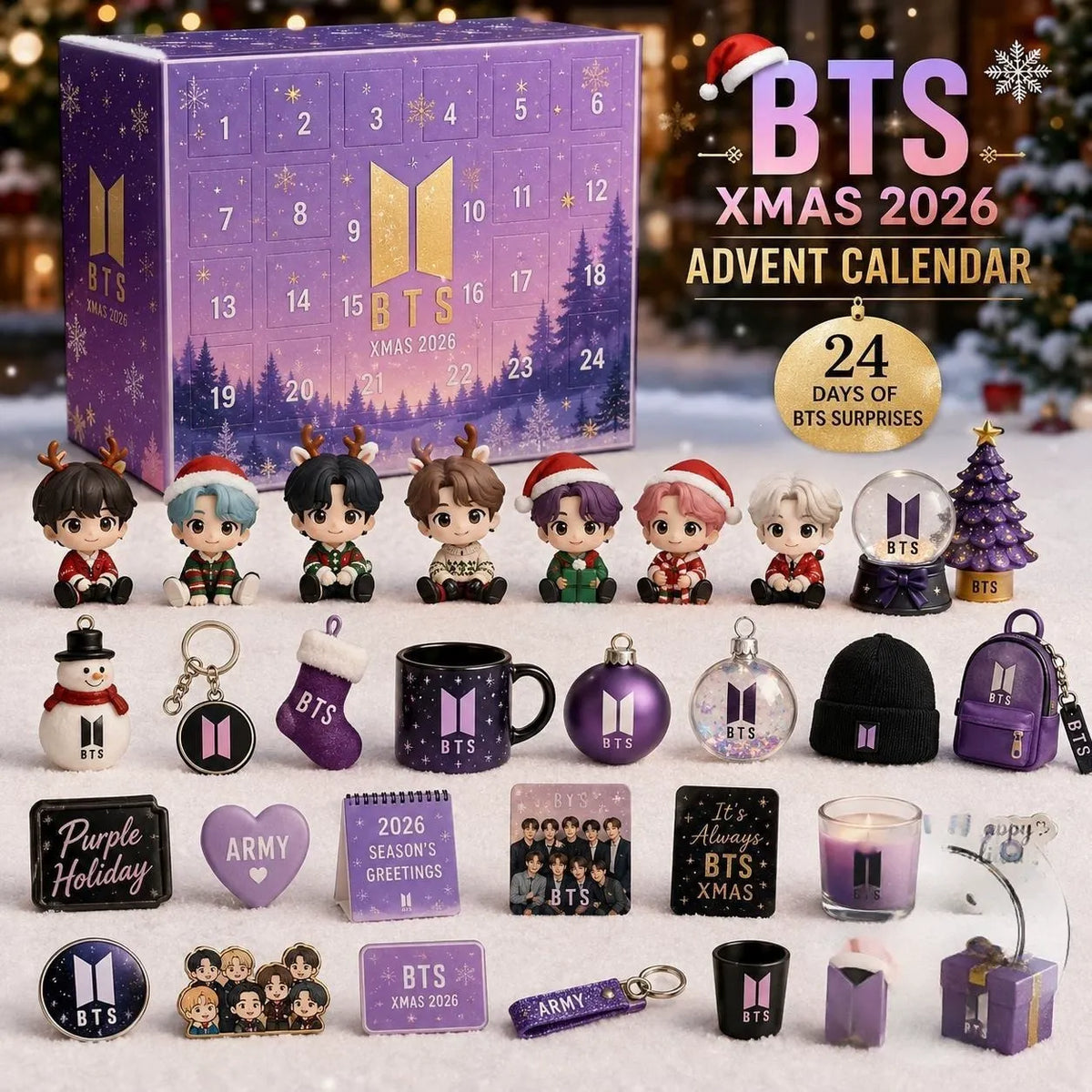 BTS-Inspired ARMY Fan Support Charm Bracelet