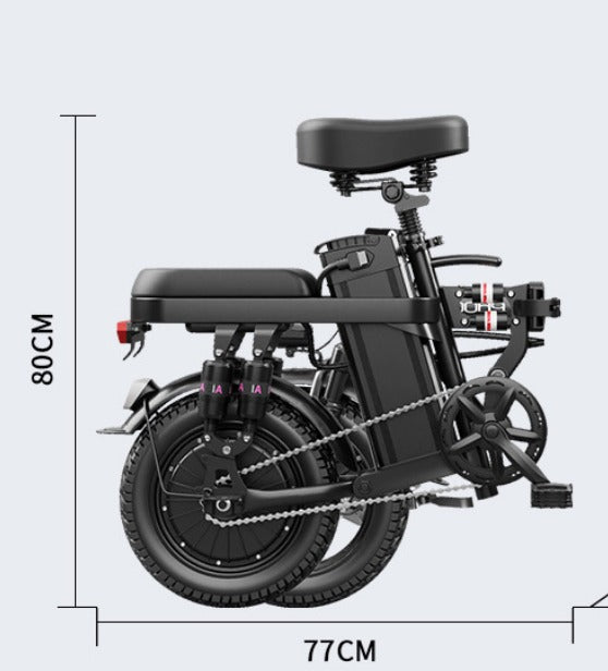 Foldable Electric Bike of E14: 800W Peak Motor 14" Tubeless Tires